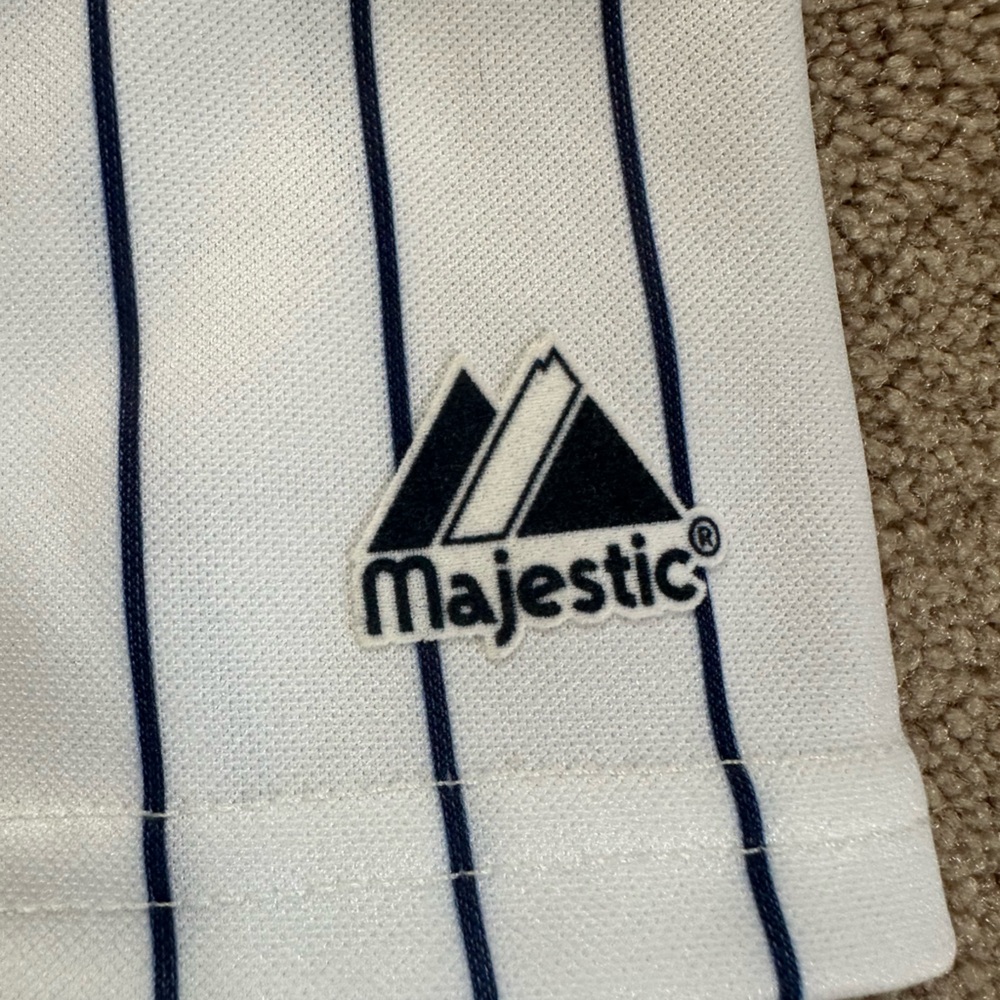 Vintage Majestic New York Yankees Derek Jeter #2 Youth XL Baseball Jersey Shirt - Picture 8 of 12